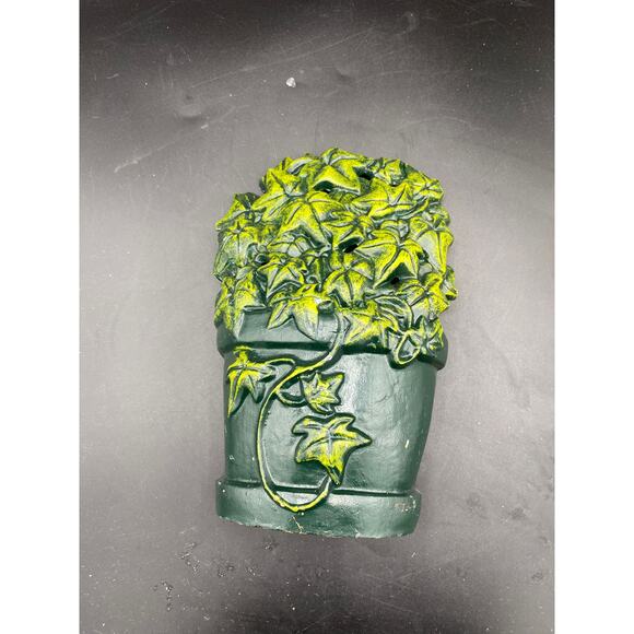 Vintage Cast Iron Ivy Gardener Plant Doorstop Garden Planter approx 9” decor - Picture 2 of 4